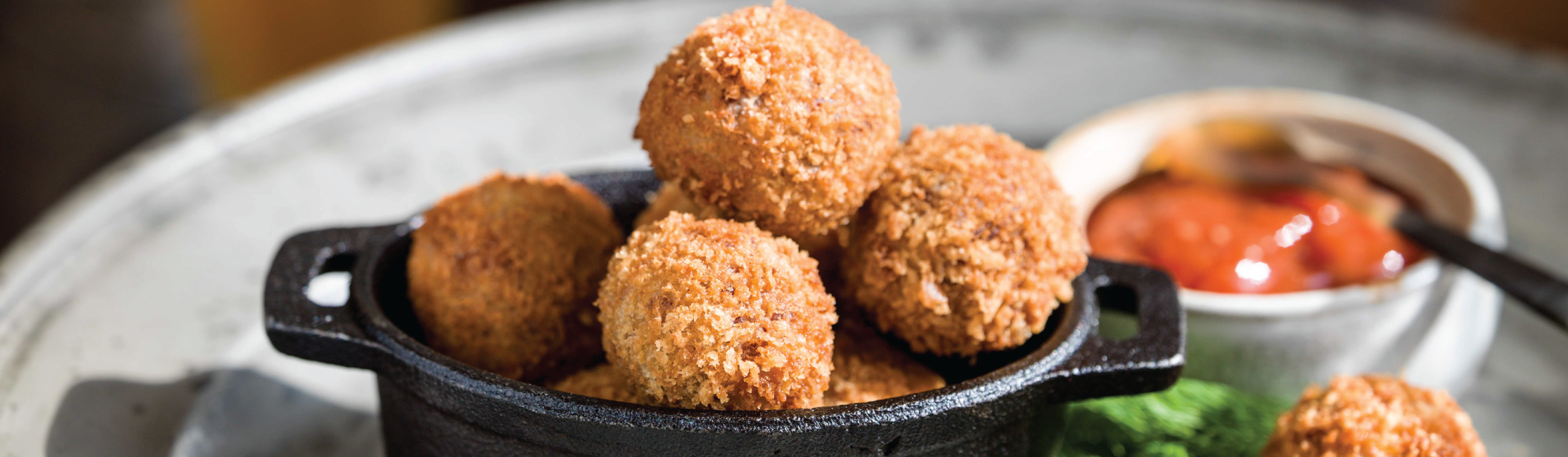 Golden Lamb sauerkraut balls